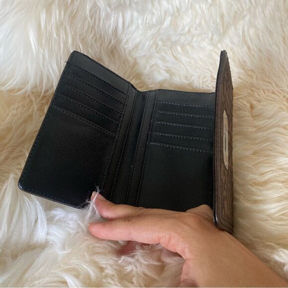 Dkny Brown leather trim signature wallet - Picture 7 of 8
